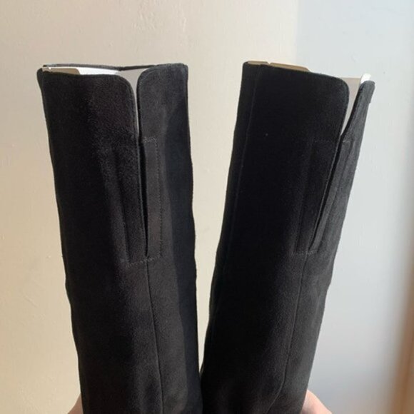 Dvf Luzzi Over the Knee Suede Black Fall Winter Boots - Picture 11 of 16